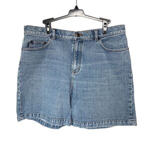 Vintage Lauren Jeans Co. Ralph Lauren Women's High Waisted Denim Shorts Size 14